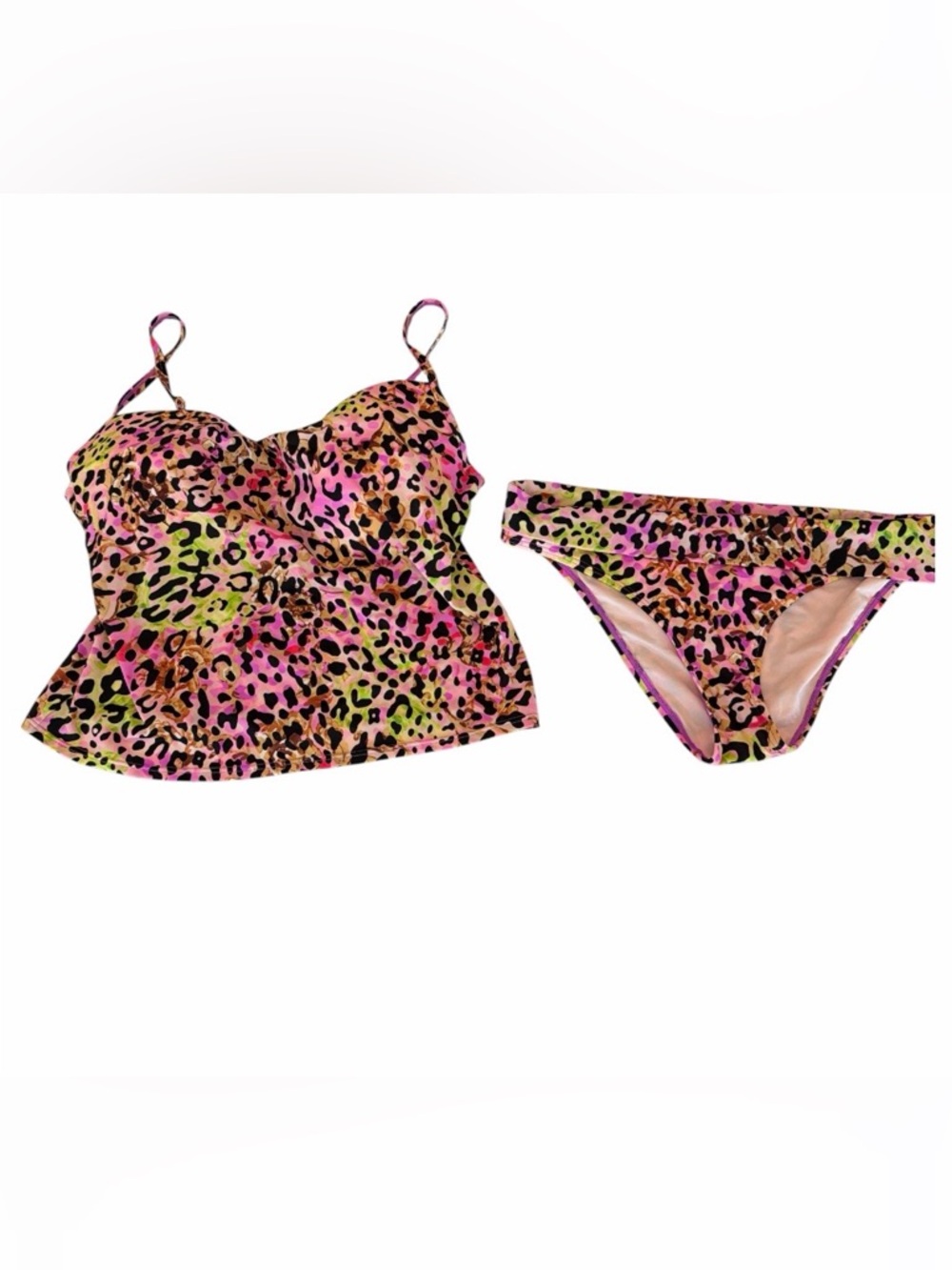 Victoria's Secret Chic Cheetah Bikini Set Size 38D - Picture 7 of 12